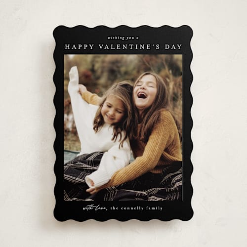 This is a ebony valentines day with standard by Chris Griffith called frame of happiness printing on recycled smooth signature in standard