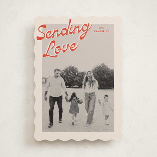 This is a sunset valentines day with standard by Ekko Studio called nostalgia printing on recycled smooth signature in standard