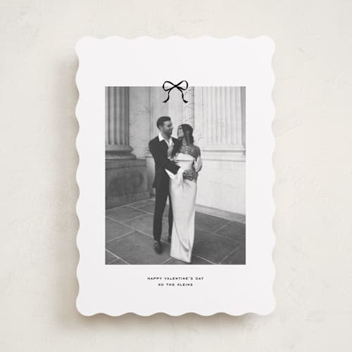 This is a noir valentines day with standard by Annie Shapiro called sealed with a bow printing on recycled smooth signature in standard