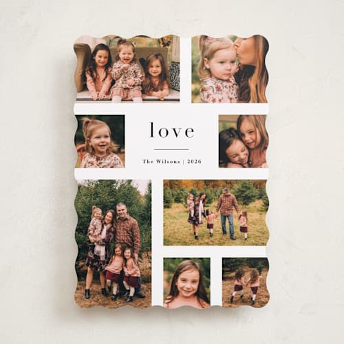 This is a snow valentines day with standard by Jennifer Wick called editorial printing on recycled smooth signature in standard