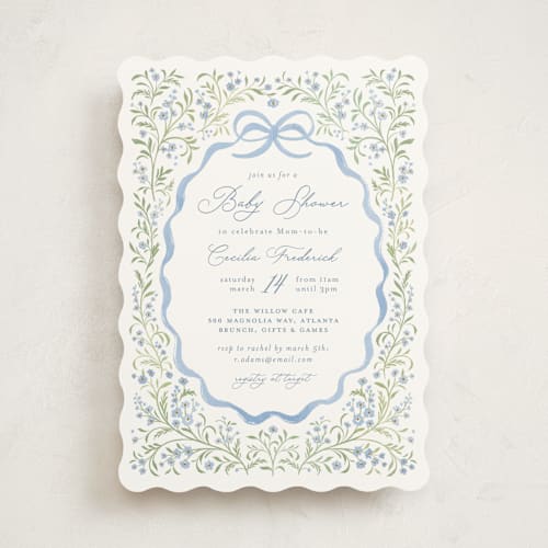 This is a sky baby shower invitations with standard by Paper Raven Co. called darling printing on signature in standard