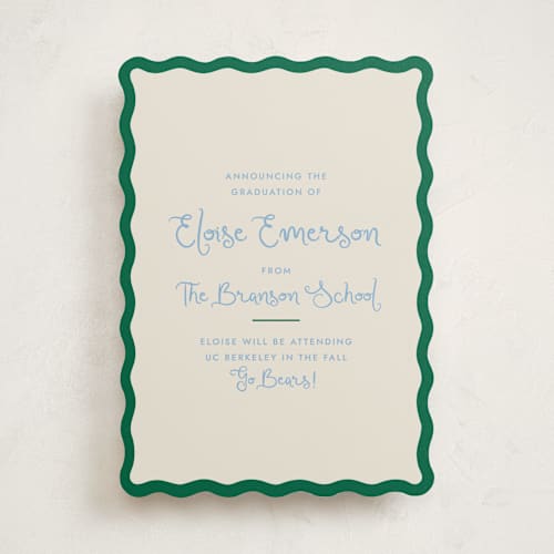 This is a tide graduation announcements with standard by Megan Davis called augusta printing on signature in standard