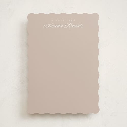This is a roman personalized stationery thank you cards with standard by Pixel and Hank called minimal elegance printing on signature in 5x7