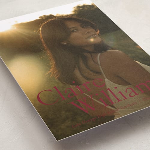 This is a wine graduation announcements with standard by Ani Somi called california printing on recycled smooth signature in grand