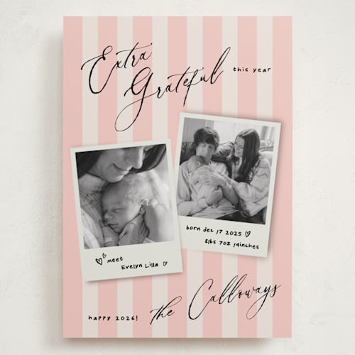 This is a berry babys first christmas with standard by Vivian Yiwing called extra printing on recycled smooth signature in grand