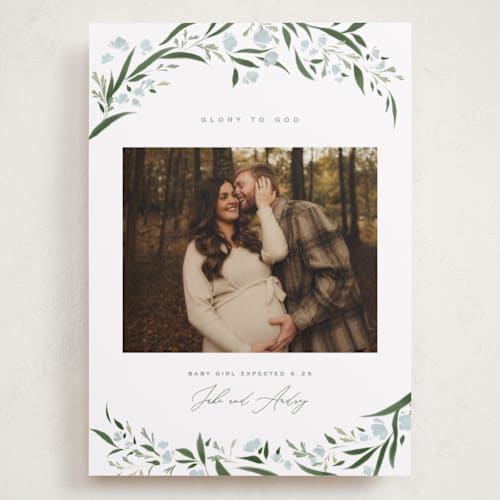 This is a winter babys first christmas with standard by Erin L. Wilson called aurelia printing on recycled smooth signature in grand