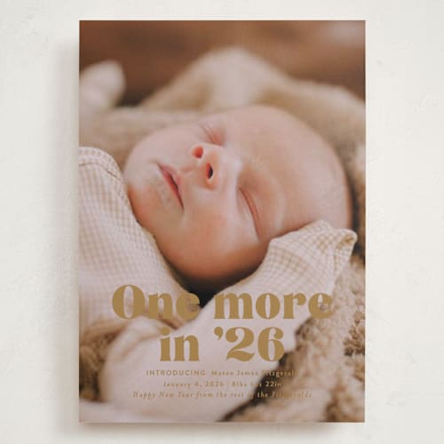 This is a butterscotch babys first christmas with standard by Jackie Crawford called there is one more printing on recycled smooth signature in grand