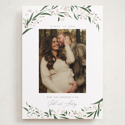 This is a snow babys first christmas with standard by Erin L. Wilson called aurelia printing on recycled smooth signature in grand