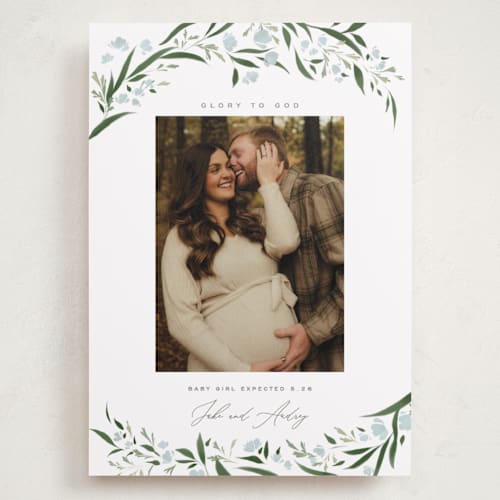 This is a winter babys first christmas with standard by Erin L. Wilson called aurelia printing on recycled smooth signature in grand