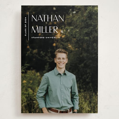 This is a chalk graduation announcements with standard by Anupama called editorial modern printing on recycled smooth signature in grand