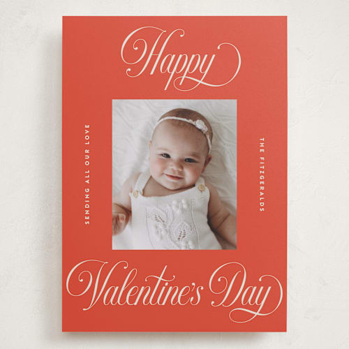 This is a apple valentines day with standard by Jackie Crawford called pretty script printing on recycled smooth signature in grand