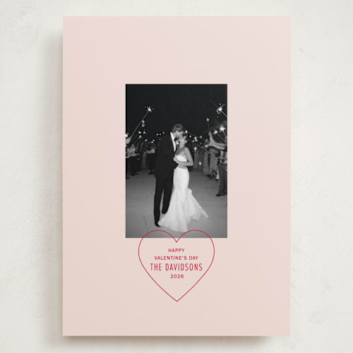 This is a blush valentines day with standard by Baumbirdy called stamp printing on recycled smooth signature in grand