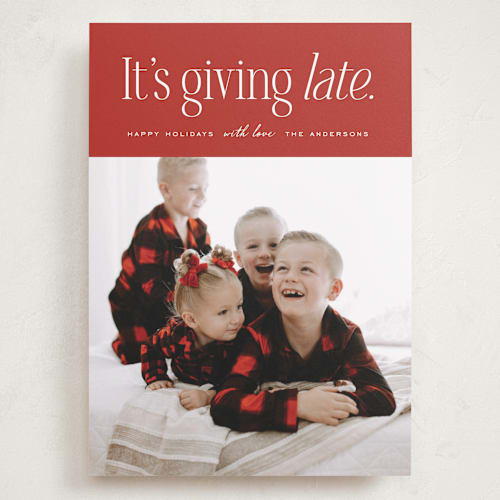 This is a scarlet valentines day with standard by Heather Schertzer called it's giving printing on recycled smooth signature in grand