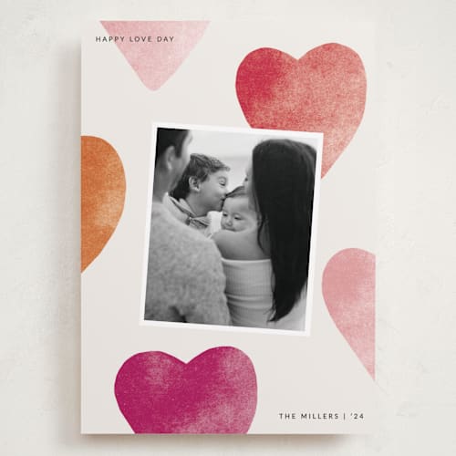This is a lovely valentines day with standard by Sumak Studio called lovely hearts printing on recycled smooth signature in grand