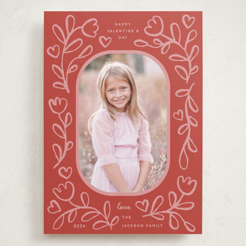 This is a apple valentines day with standard by Kelly Watkins called flowers printing on recycled smooth signature in grand