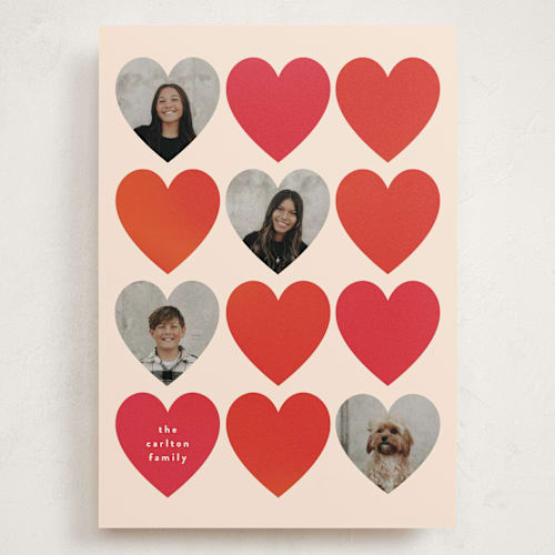 This is a peach valentines day with standard by Iveta Angelova called togetherness printing on recycled smooth signature in grand