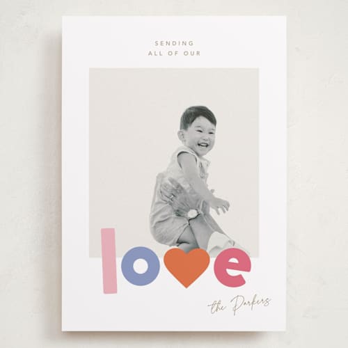 This is a candy hearts valentines day with standard by Robert and Stella called bubbly love printing on recycled smooth signature in grand