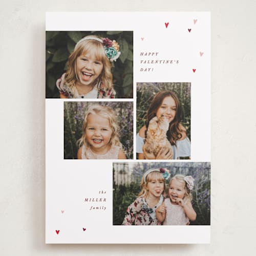 This is a cherry valentines day with standard by Pixel and Hank called cascading hearts printing on recycled smooth signature in grand