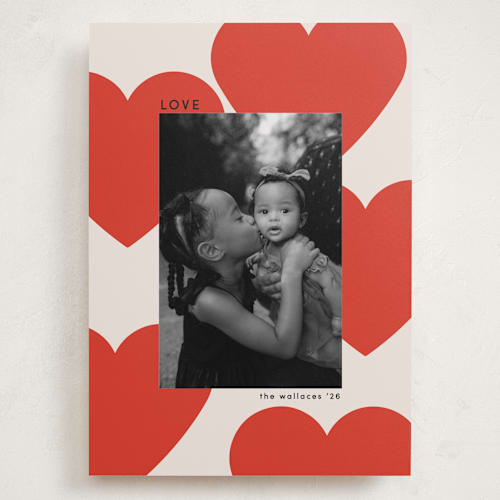 This is a cherry valentines day with standard by Morgan Kendall called floating hearts printing on recycled smooth signature in grand