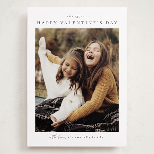 This is a snow valentines day with standard by Chris Griffith called frame of happiness printing on recycled smooth signature in grand