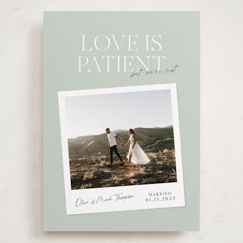 This is a olive valentines day with standard by Owl and Toad called patient printing on recycled smooth signature in grand