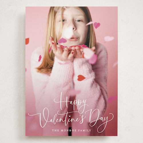 This is a white chocolate valentines day with standard by Hooray Creative called sweet script printing on recycled smooth signature in grand