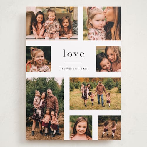 This is a snow valentines day with standard by Jennifer Wick called editorial printing on recycled smooth signature in grand