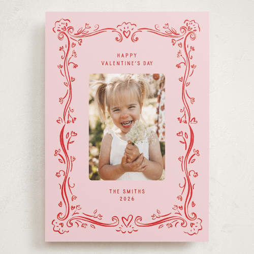 This is a bloom valentines day with standard by Pati Cascino called bordon printing on recycled smooth signature in grand