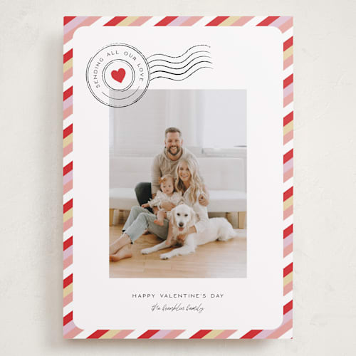 This is a sugar rose valentines day with standard by Pixel and Hank called sending valentine love printing on recycled smooth signature in grand