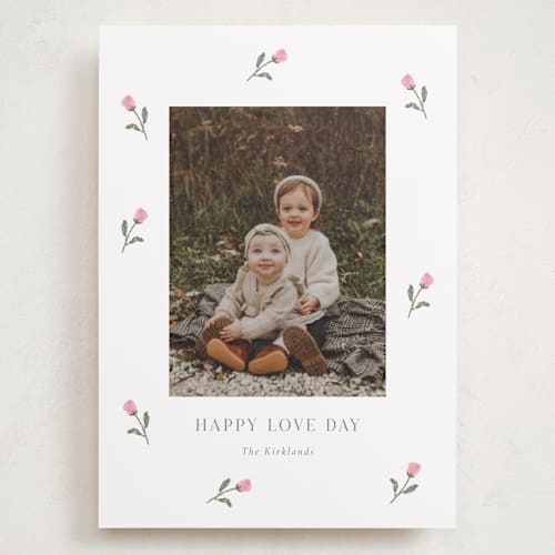 This is a rose valentines day with standard by Angela Garrick called rosie printing on recycled smooth signature in grand