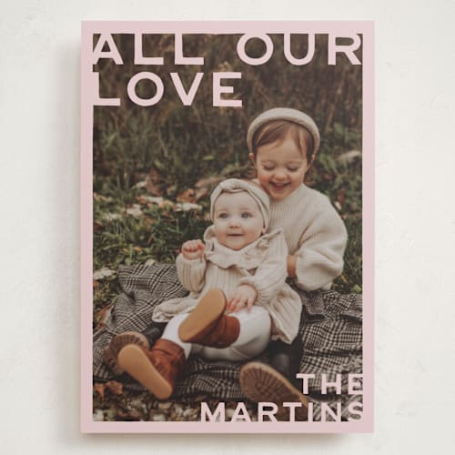 This is a blush valentines day with standard by Ani Somi called edges printing on recycled smooth signature in grand