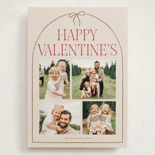 This is a pudding valentines day with standard by Vivian Yiwing called frame bow printing on recycled smooth signature in grand
