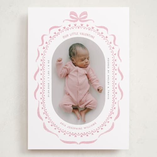 This is a ballet slipper valentines day with standard by Paula Pecevich called delicate ribbon printing on recycled smooth signature in grand