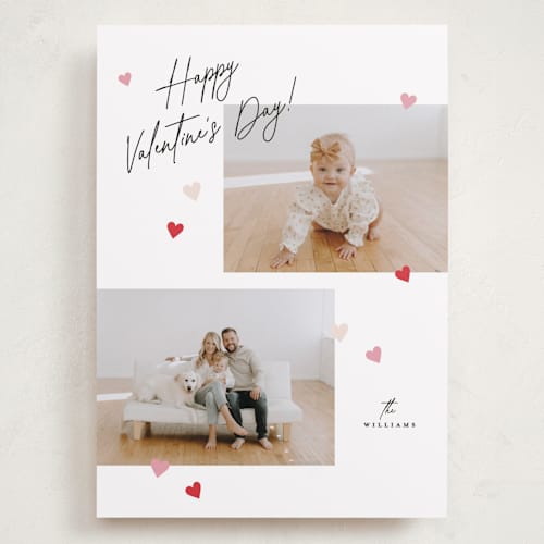 This is a cosmo valentines day with standard by Pixel and Hank called spinkle hearts printing on recycled smooth signature in grand