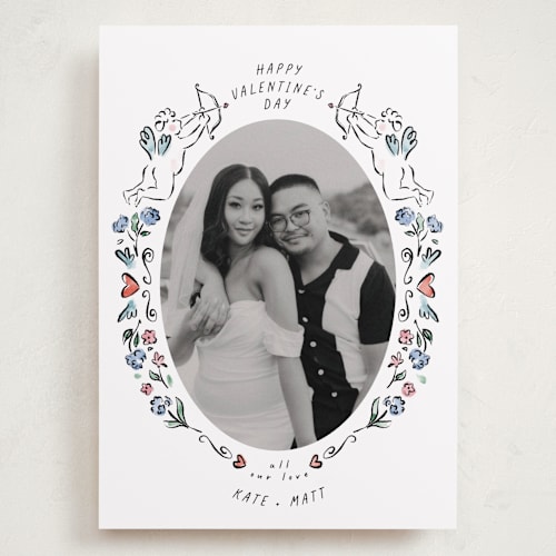 This is a cloud valentines day with standard by Pati Cascino called querubim printing on recycled smooth signature in grand