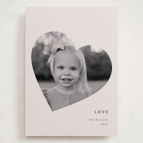This is a rose valentines day with standard by Sumak Studio called minimal printing on recycled smooth signature in grand