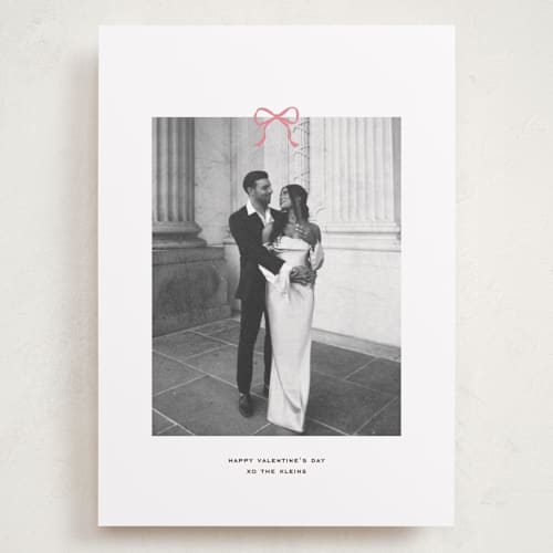 This is a petal valentines day with standard by Annie Shapiro called sealed with a bow printing on recycled smooth signature in grand