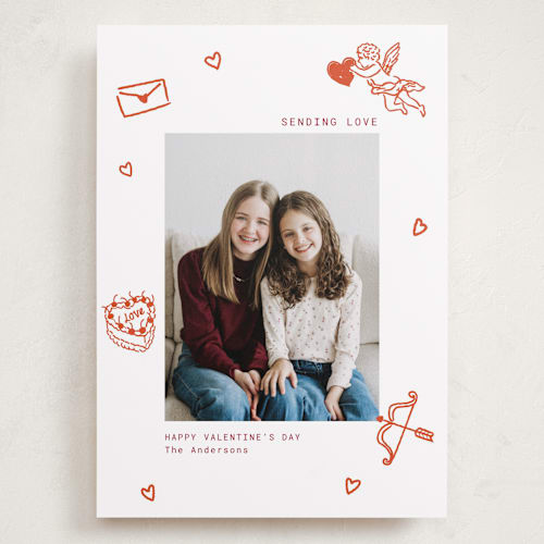 This is a cherry valentines day with standard by Cass Loh called doodle frame printing on recycled smooth signature in grand