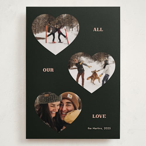 This is a coal valentines day with standard by Ani Somi called threehearts printing on recycled smooth signature in grand