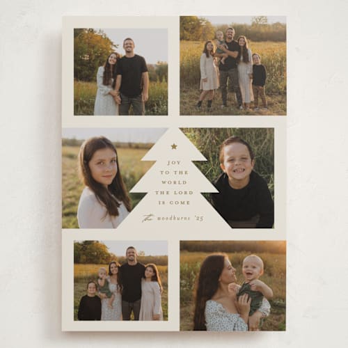 This is a eggnog holiday photo cards with standard by Erica Krystek called bountiful joy printing on recycled smooth signature in grand