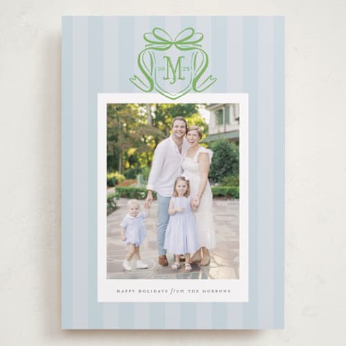 This is a frost holiday photo cards with standard by Pink House Press called southern charm printing on recycled smooth signature in grand