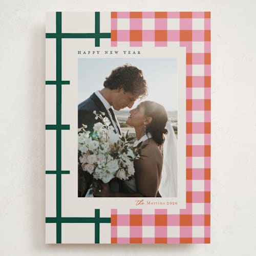 This is a gumdrop holiday photo cards with standard by Carrie ONeal called grandmas dishes printing on recycled smooth signature in grand