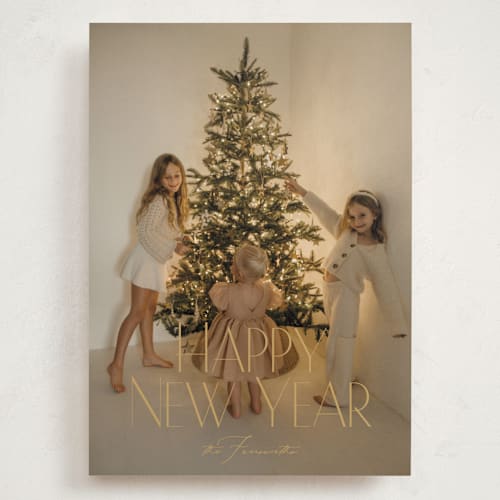 This is a eggnog holiday photo cards with standard by Benita Crandall called noël classique printing on recycled smooth signature in grand