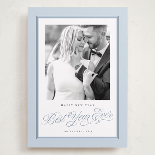 This is a frost holiday photo cards with standard by Alston Foster called christmas glory printing on recycled smooth signature in grand