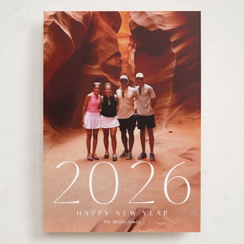 This is a snow holiday photo cards with standard by Yaling Hou Suzuki called chapter 2025 printing on recycled smooth signature in grand