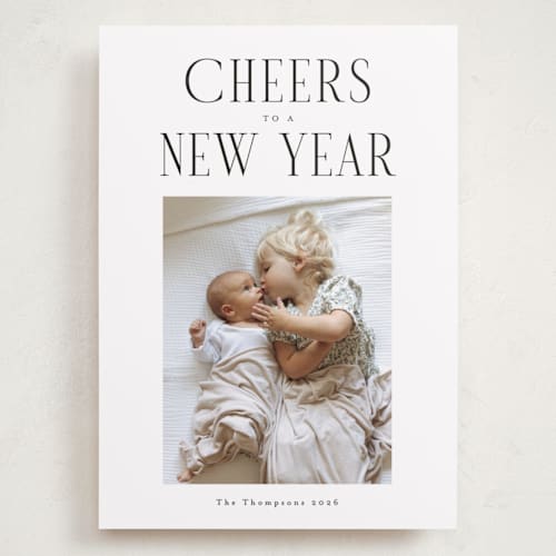 This is a ice holiday photo cards with standard by Christy Hy Lee called the modern printing on recycled smooth signature in grand