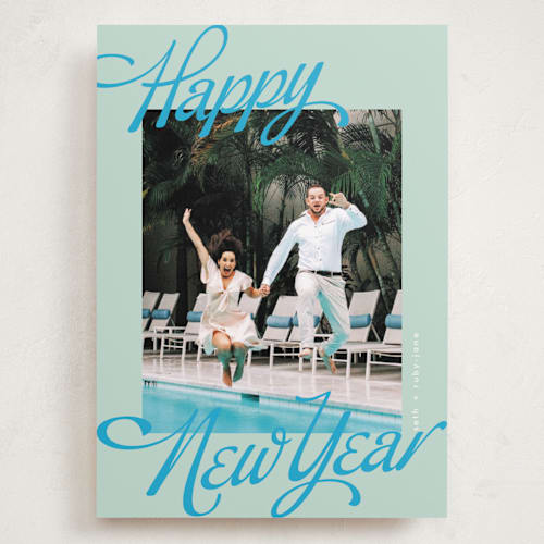 This is a spring holiday photo cards with standard by Phrosné Barwood called so retro printing on recycled smooth signature in grand