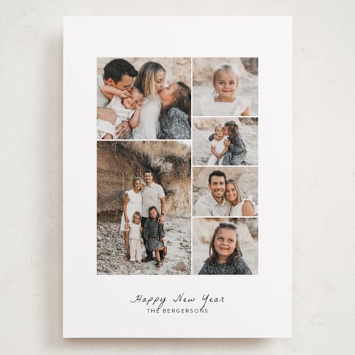 This is a snow holiday photo cards with standard by Itsy Belle Studio called multi minimal printing on recycled smooth signature in grand