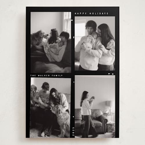 This is a film holiday photo cards with standard by Maja Cunningham called life in film printing on recycled smooth signature in grand