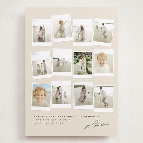 This is a pudding holiday photo cards with standard by Creo Study called snapshots printing on recycled smooth signature in grand